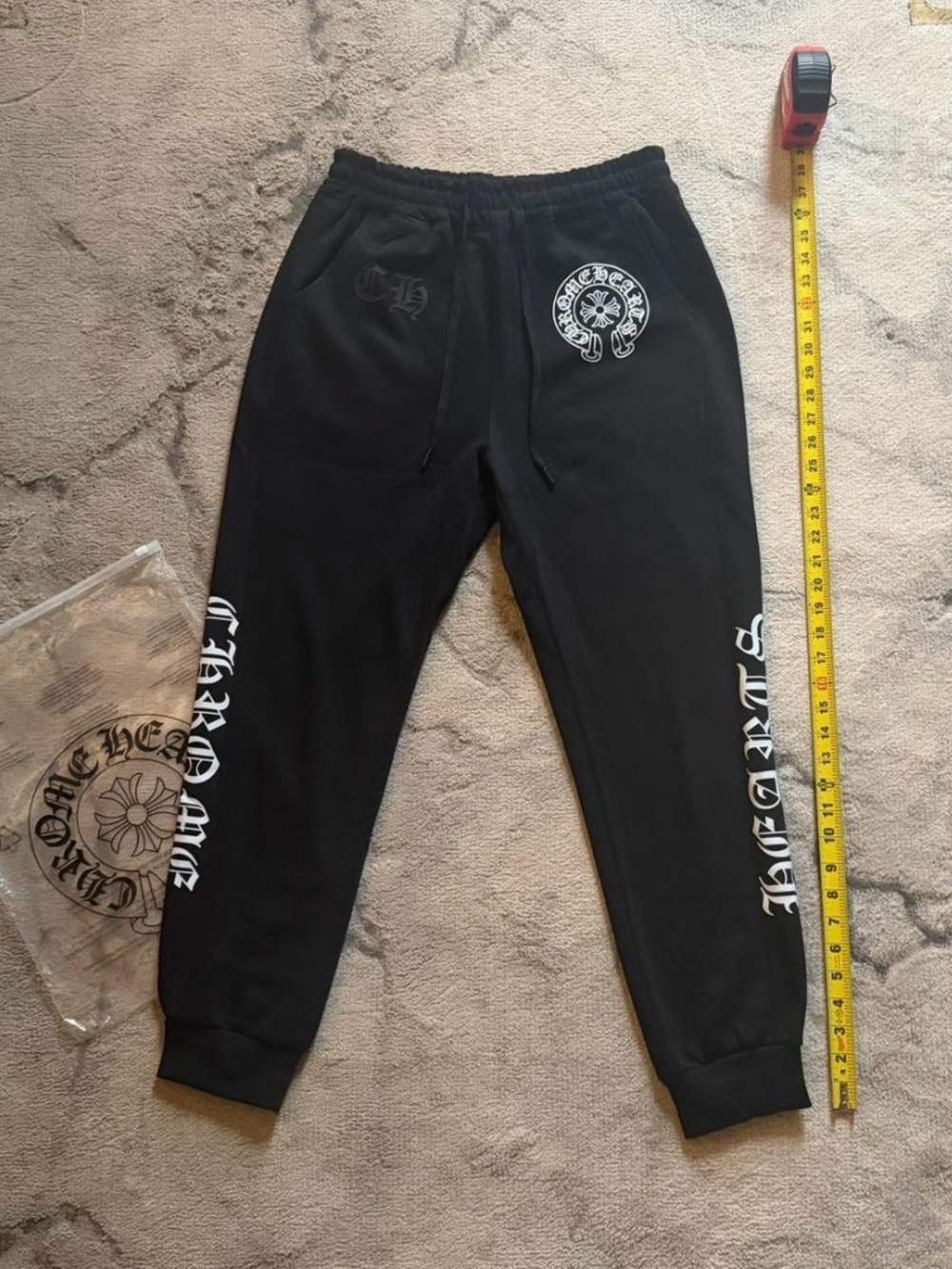 Chrome Hearts black and white sweatpants: Medium (just trying to get rid of)